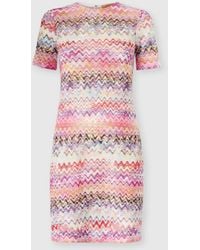 Missoni - Short Short-Sleeve Dress - Lyst