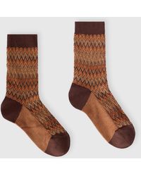 Missoni - Mid-Length Cotton-Blend Chevron Socks - Lyst