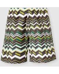 Missoni - Long Swim Shorts With Irregular Zigzag Print - Lyst