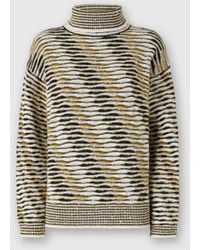 Missoni - Oversized High-Neck Sweater With Flame Pattern - Lyst