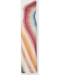 Missoni - One-Shoulder Long Viscose Lace Dress - Lyst