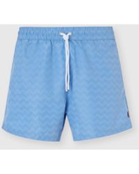 Missoni - Mid-Length Swim Shorts With Tone-On-Tone Zigzag Print - Lyst