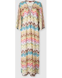 Missoni - Caftan Cover-Up With Irregular Zig Zag Print - Lyst