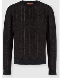 Missoni - Wool And Viscose-Blend Pullover With Greek Key Motif - Lyst