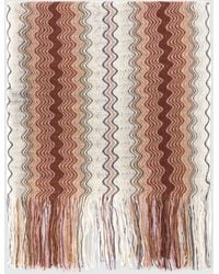 Missoni - Cotton And Viscose-Blend Scarf With Fringes - Lyst