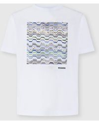 Missoni - Crew-Neck Cotton T-Shirt With Snake Pattern Detailing - Lyst