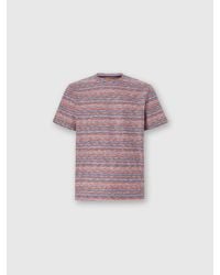Missoni - T-Shirt With Flame And Zigzag Pattern - Lyst