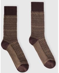 Missoni - Mid-Length Cotton-Blend 3D Zigzag Socks - Lyst