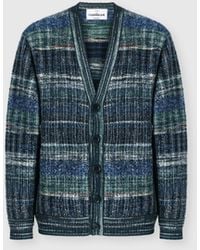 Missoni - Wool-Blend Check Cardigan With Side Pockets - Lyst