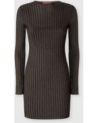 Missoni - Ribbed Viscose Lamé Mini Dress - Lyst