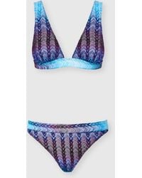 Missoni - Bikini Bralette Mit Zickzack-Muster, Damen, Größe - Lyst