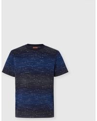 Missoni - Crew-Neck Cotton T-Shirt With Jacquard Greek Motif - Lyst