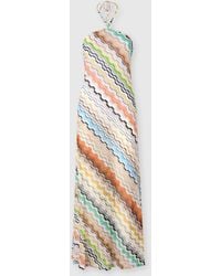 Missoni - Long Cover-Up With Halterneck And Greek Motif - Lyst