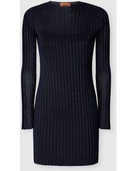 Missoni - Ribbed Viscose Lamé Mini Dress - Lyst