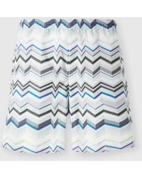 Missoni - Long Swim Shorts With Irregular Zigzag Print - Lyst