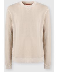 Missoni - Crew-Neck Cotton And Viscose Sweatshirt With Tone-On-Tone Zigzag Pattern - Lyst
