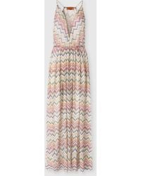 Missoni - Long Cover-Up With Irregular Zig Zag Motif - Lyst