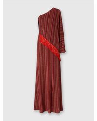 Missoni - Robe Longue Asymétrique En Zigzag Avec Paillettes Et Franges, Femme, Taille - Lyst