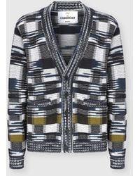 Missoni - Cotton-Blend Cardigan With Check Pattern - Lyst