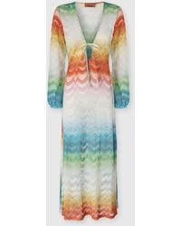 Missoni - Long-Sleeved Cover-Up Dress - Lyst