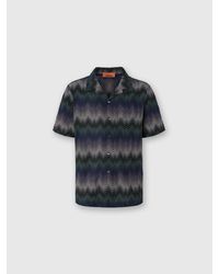 Missoni - Bowling Shirt With Irregular Zigzag - Lyst