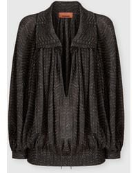 Missoni - V-Neck Blouse With Wide Sleeves - Lyst