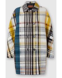 Missoni - Double-Breasted Caban With Check Pattern - Lyst