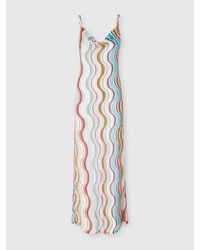Missoni - Langes Cover-Up-Kleid Mit Lamé-Wellenmotiv, Damen, Größe - Lyst
