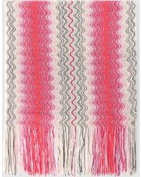 Missoni - Cotton And Viscose-Blend Scarf With Fringes - Lyst