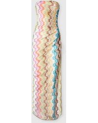 Missoni - Long Cover-Up With Irregular Zig Zag Print - Lyst