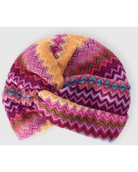 Missoni - Zigzag Wool-Blend Turban - Lyst