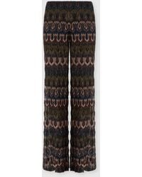 Missoni - Viscose Lamé Trousers With Arabesque Motif - Lyst