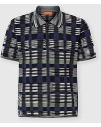 Missoni - Cotton And Viscose Polo Shirt With Check Pattern - Lyst