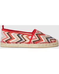 Missoni - Slip-On-Espadrilles Mit Zickzackmuster, Damen, Größe - Lyst