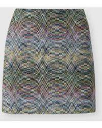 Missoni - Space-Dye Viscose Lamé Mini Skirt - Lyst