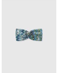 Missoni - Zig Zag Lamé Viscose Headband With Sequins - Lyst