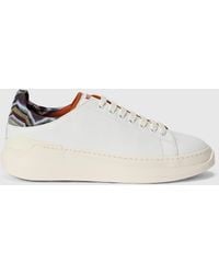 Missoni - Sneakers With Zigzag Fabric Insert And Logo - Lyst