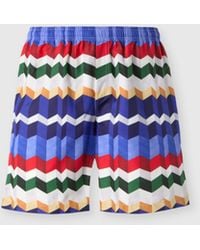 Missoni - Long Swim Shorts With 3D Zigzag Print - Lyst