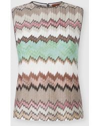 Missoni - Sleeveless Crew-Neck Top - Lyst