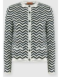 Missoni - Wave Motif Wool And Viscose Cardigan - Lyst