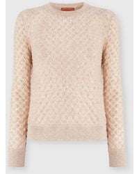 Missoni - Cashmere Crewneck Sweater With Lace Pattern - Lyst