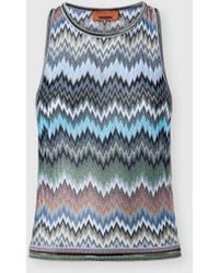 Missoni - Snake-Pattern Viscose Sleeveless Top - Lyst