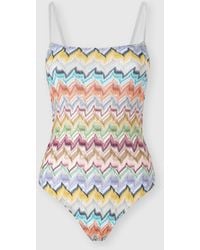 Missoni - Viscose Lamé One-Piece Swimsuit - Lyst
