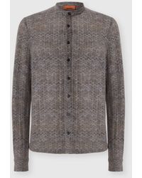 Missoni - Cashmere And Viscose Shirt With Band Collar - Lyst
