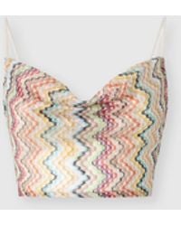 Missoni - Printed Scarf-Style Top - Lyst