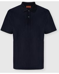 Missoni - Jacquard Cotton Polo Shirt With Tone-On-Tone Zigzag Design - Lyst