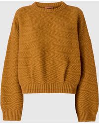 Missoni - Crewneck Sweater With Zig Zag Texture - Lyst
