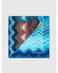 Missoni - 100% Silk Scarf With Chevron Print - Lyst