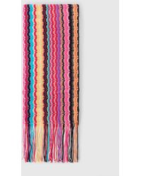 Missoni - Wool And Viscose Scarf With Fringes - Lyst