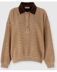 Missoni - Chevron Polo Sweater - Lyst